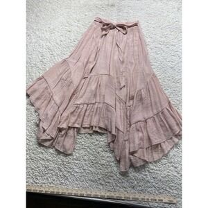 &merci Tiered Pink Flowy Maxi Dress Boutique EUC Womens Size Medium